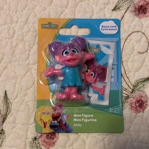 Sesame Street Abby Cadabby Pink Purple Figure with Teal Dress